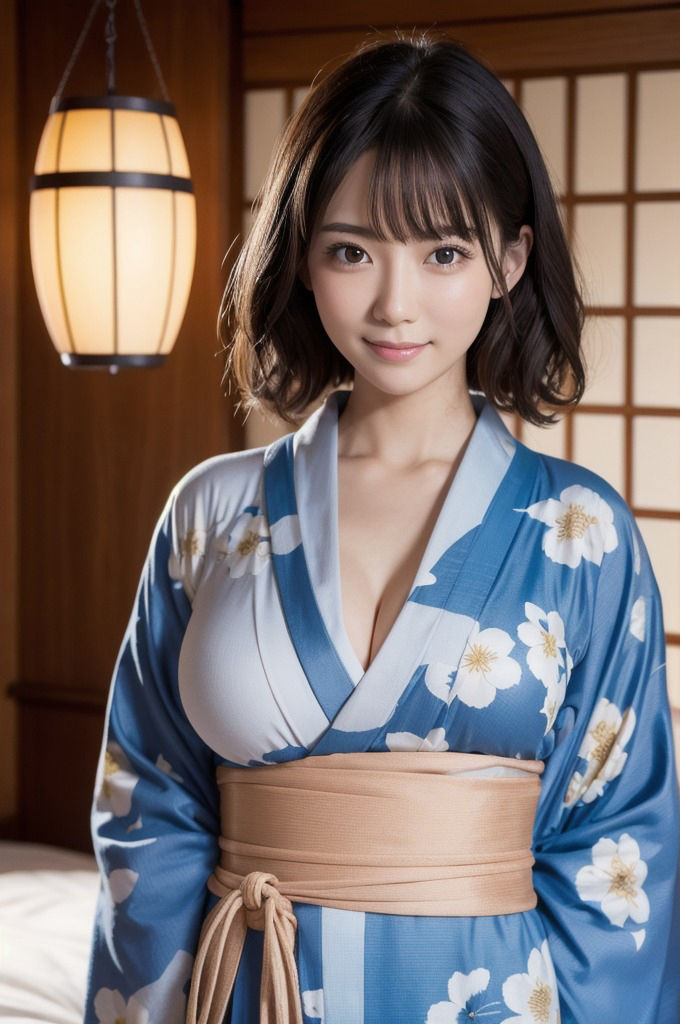 清楚な和服美女が夜は布団で乱れる_グラビア写真集 画像6