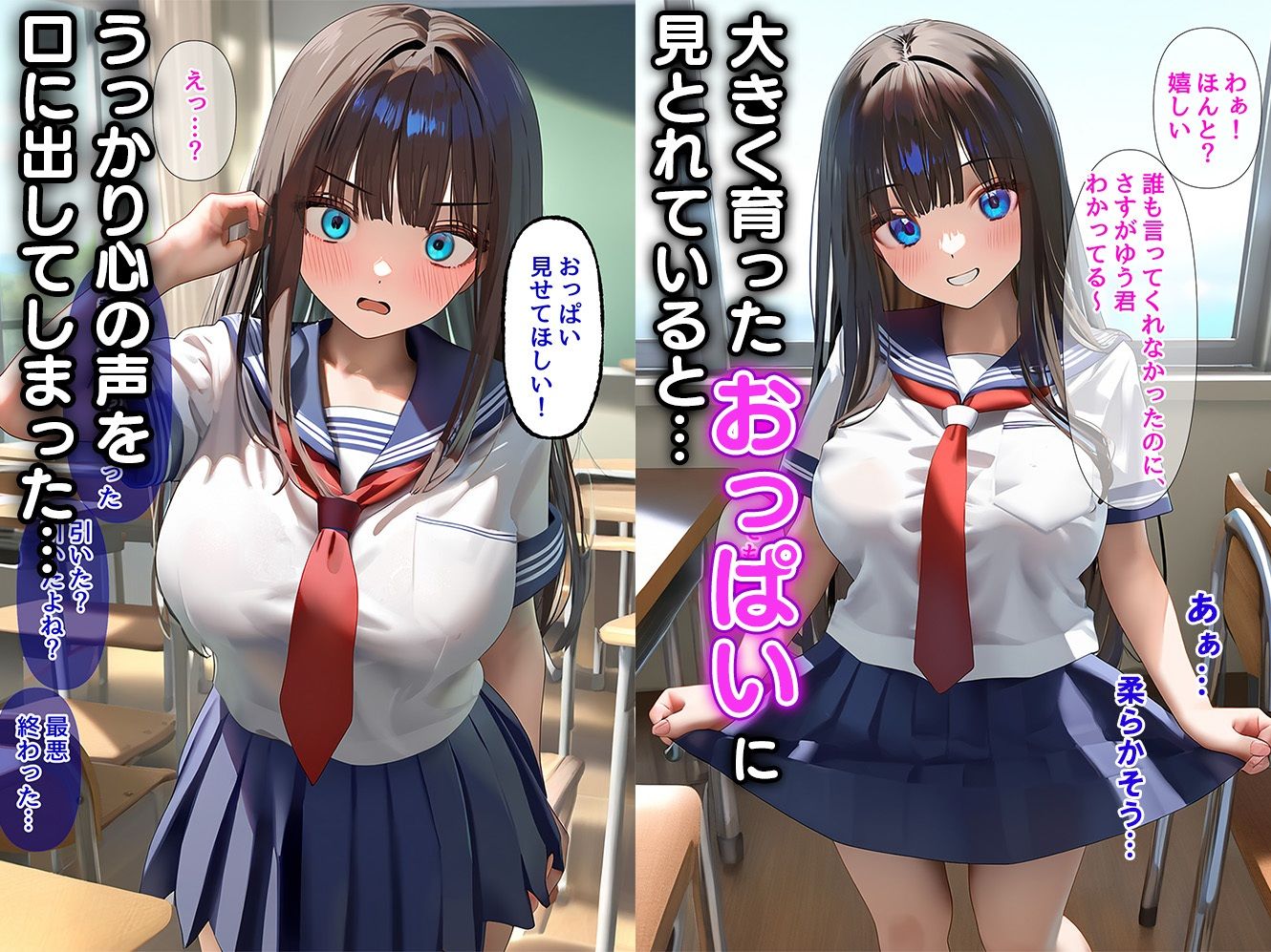 巨乳に育ってた幼馴染に興味本位でお願いしたら中だしセックスできた話_3