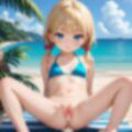 ロリっ子 on the beach 画像1