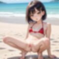 ロリっ子 on the beach 画像4