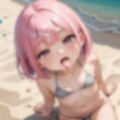 ロリっ子 on the beach 画像8