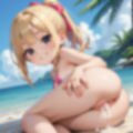 ロリっ子 on the beach 画像10