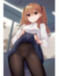 黒タイツの女の子が催●にかかってスカートをたくし上げている画像 画像2
