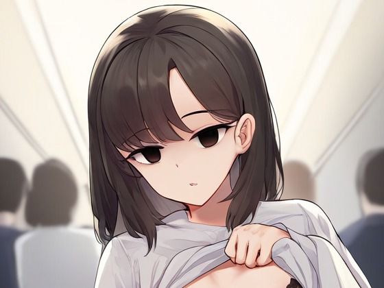 黒タイツの女の子が催●にかかってスカートをたくし上げている画像_1