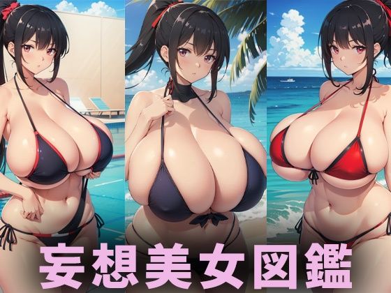 爆乳水着美女【妄想イラスト美女図鑑vol.135】【AIイラスト美女研究所】