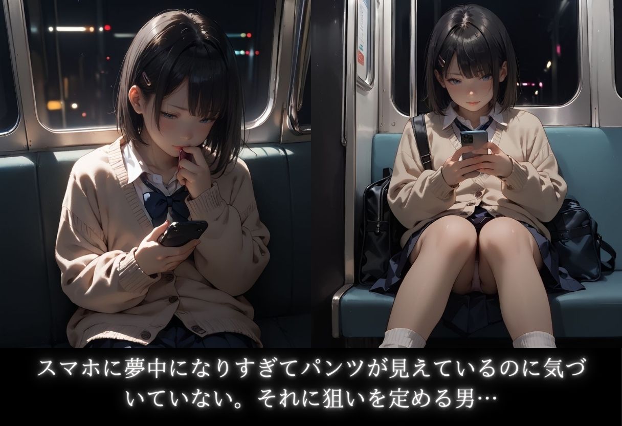 ロりJKに種付けプレスをかましまくるー痴●列車編Iー_2