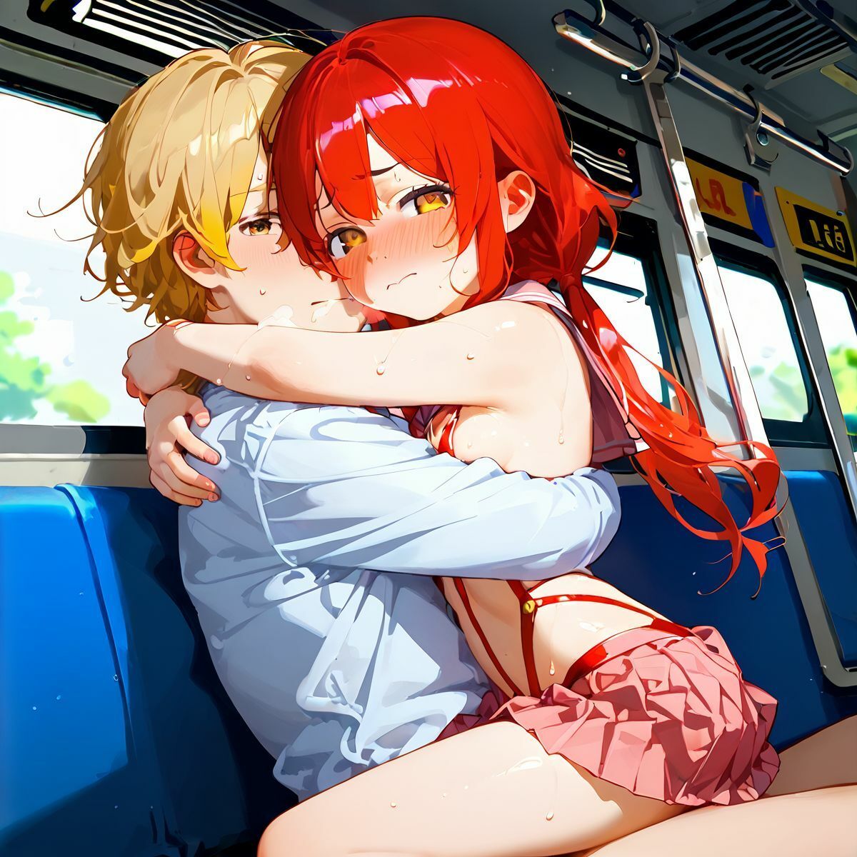 ちっぱい娘、電車痴●に沼る01_6