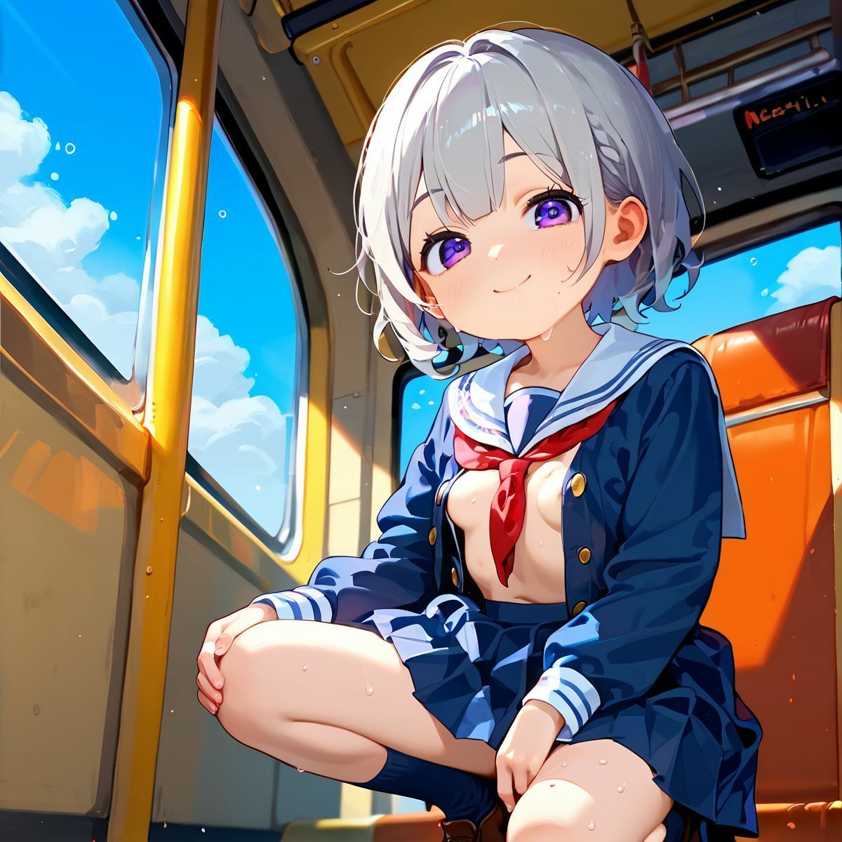 ちっぱい娘、電車●痴に沼る03_2