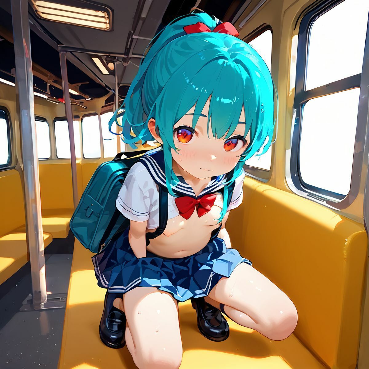 ちっぱい娘、電車●痴に沼る04_10