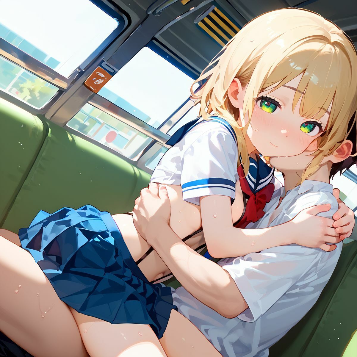 ちっぱい娘、電車●痴に沼る05_3