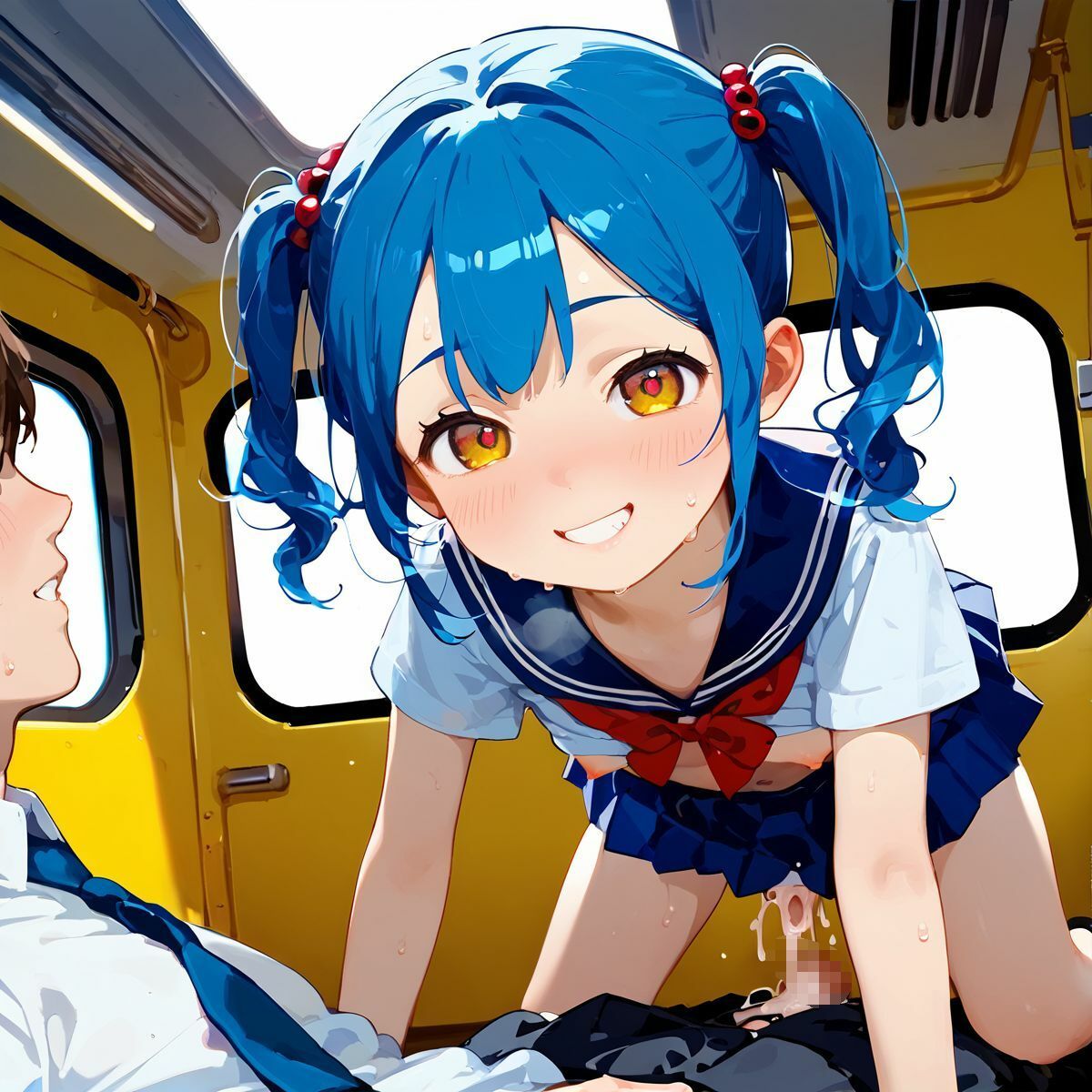 ちっぱい娘、電車●痴に沼る05 画像3