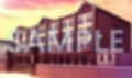 【背景素材】学園 外観（閉門）（6199_bg04a）【時間差分あり】 画像2
