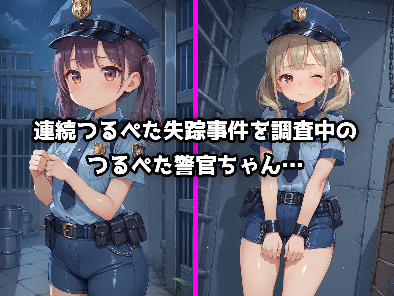 ロリっこつるぺた！つるぺた警察ちゃんたちを監禁中出し孕ませレ●プ_2