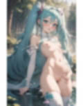 AIイラストCG集11 林の中の初音ミク 画像7