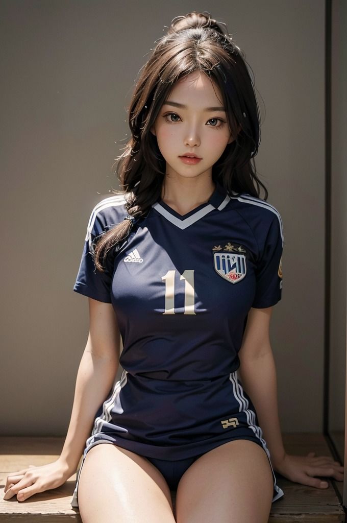 【美人サッカーボール選手】AIコスプレグラビア写真集 画像2