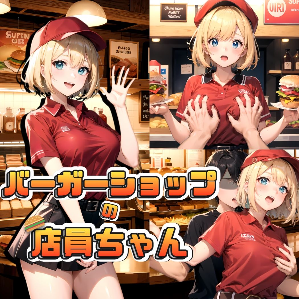 バーガーショップの店員ちゃん_1