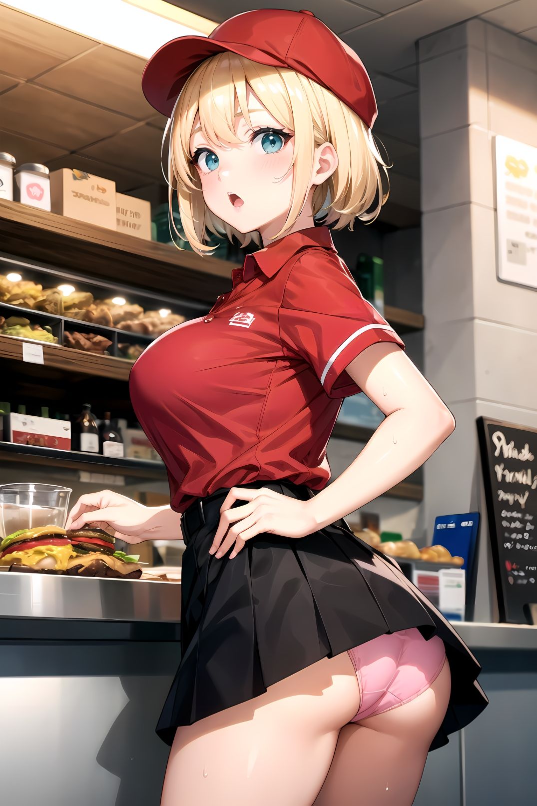 バーガーショップの店員ちゃん_4