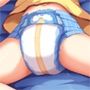 思春期少女用オムツモデルに選ばれたオネショ娘