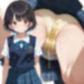 可愛い女子校生の汚パンティ大量オシッコお漏らし 画像3