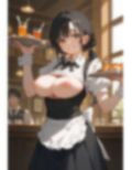 おっぱい丸出しメイド風店員集 画像3