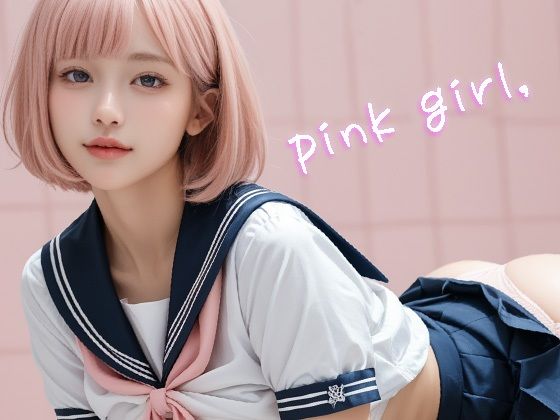 pink girl，_1