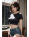 【へそ出しショートパンツ美女特集】AIグラビア写真集 画像4