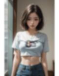 【へそ出しショートパンツ美女特集】AIグラビア写真集 画像5
