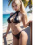 【日焼け＆金髪美女】AIグラビア写真集 画像3