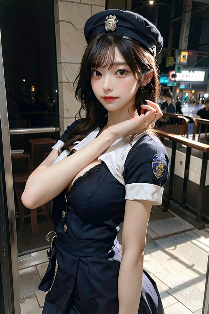 【ミニスカポリス（美人警察官）特集】AIグラビアコスプレ写真集