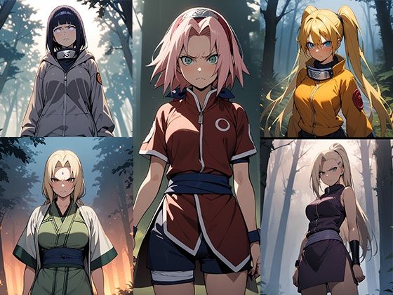 妖術に屈服させられる くノ一 NARUTO CG集_8