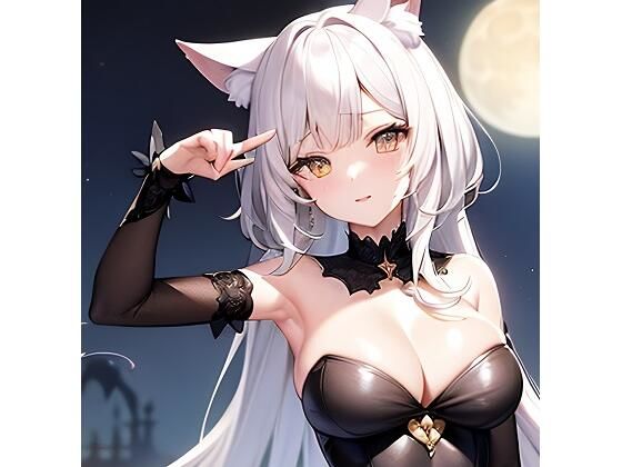 ハロウィンの魔法:猫耳娘たちの魅惑イラスト集_1