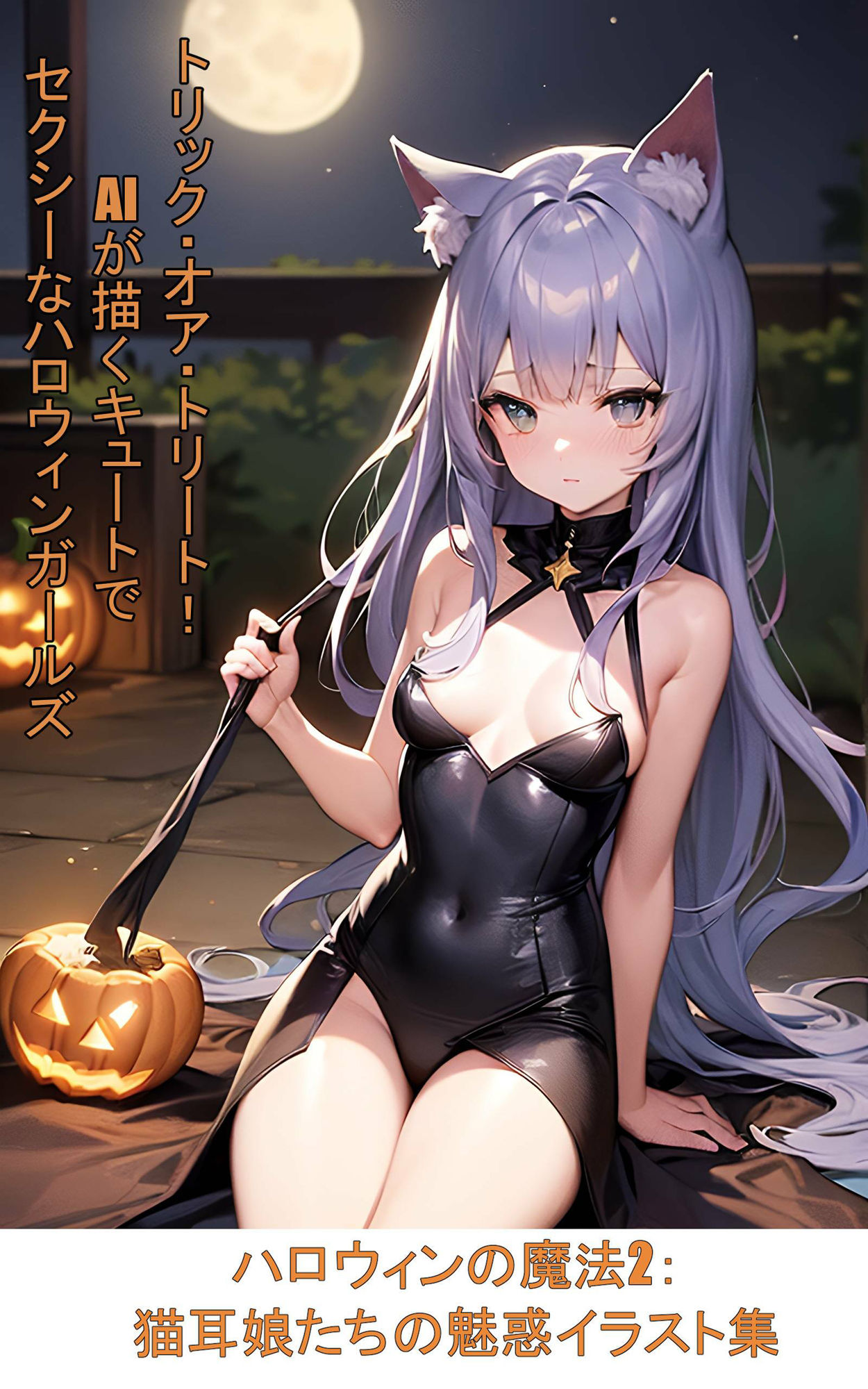 ハロウィンの魔法:猫耳娘たちの魅惑イラスト集2 画像1