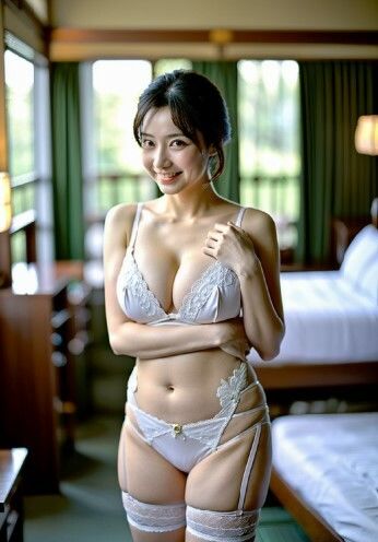 AI 美女 熟女 素人 人妻 美魔女 巨乳 ガーターベルト301ページ 谷間 40代 50代 60代 三十路 四十路_5