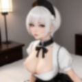 【超美麗高画質】白髪巨乳美少女のエロ画像集 画像3