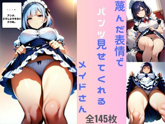 蔑んだ表情でパンツ見せてくれるメイドさん（全145枚）