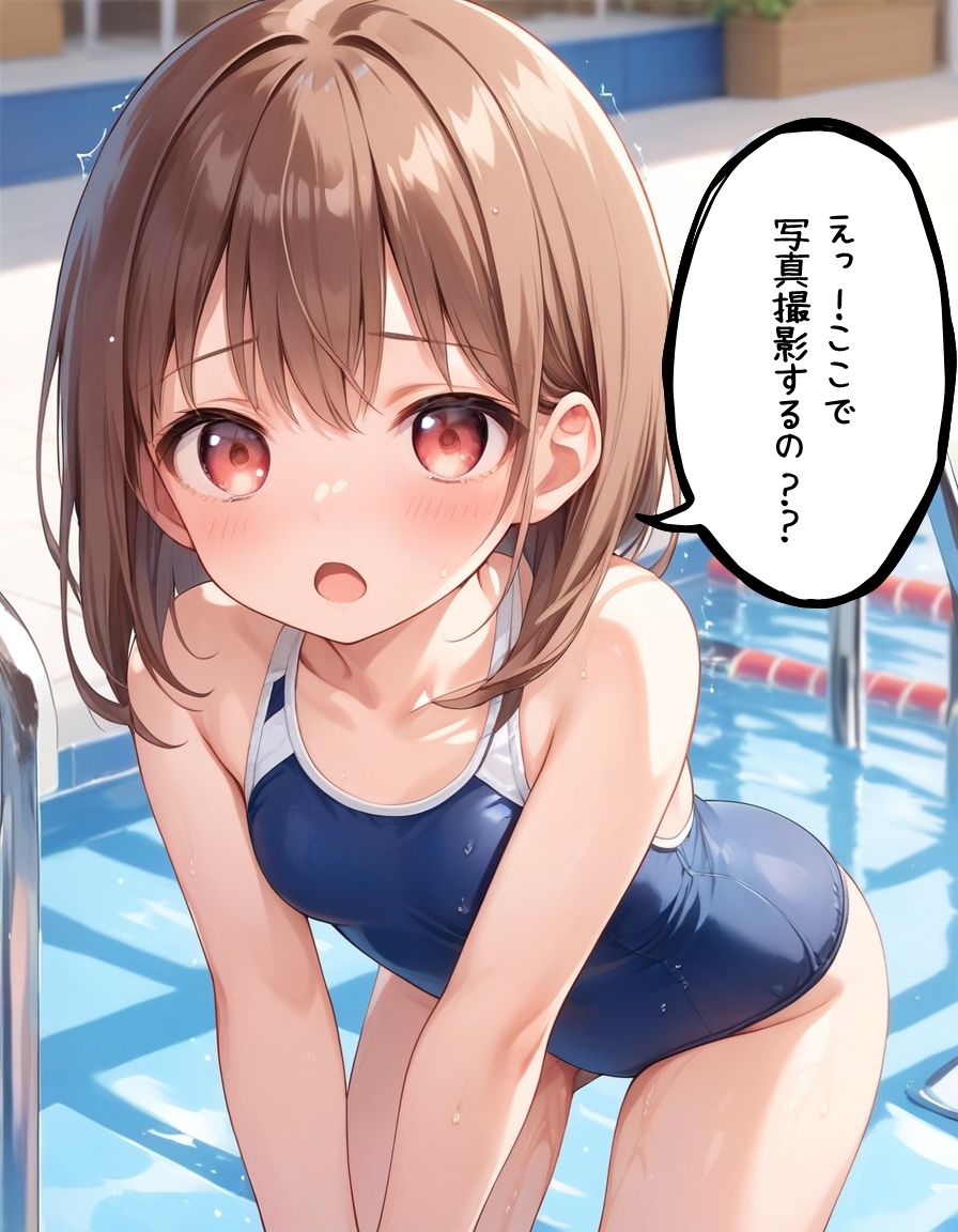 スクール水着でおにいちゃんと秘密の生ハメ撮影会【全ページセリフ付き】 画像2