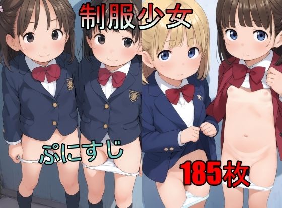 半脱ぎ画像の表情（無表情・蔑み 等）になっています【制服少女】