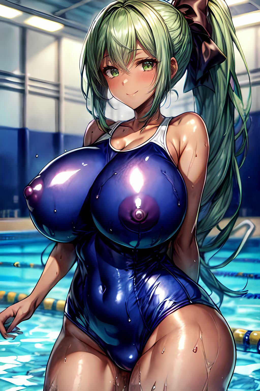 爆乳スクール水着イラスト集 画像1