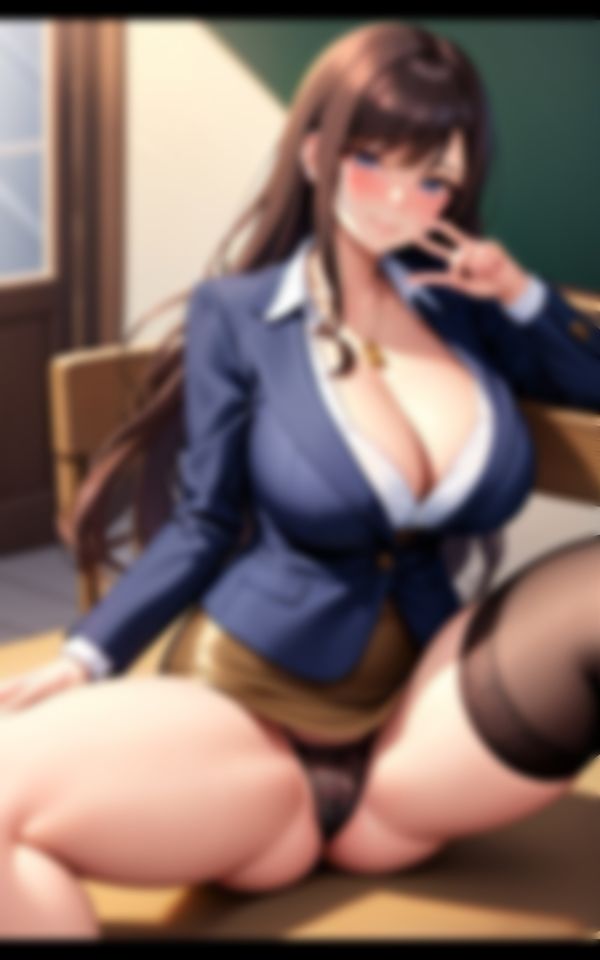 エチエチすぎる淫乱巨乳教師が童貞くんをたっぷり色仕掛け 画像4