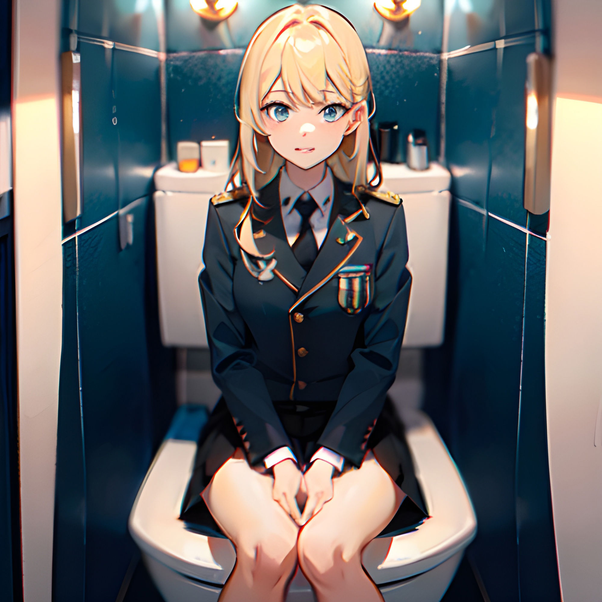 トイレのあの子  金髪美少女編 画像1