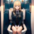 トイレのあの子  金髪美少女編 画像1