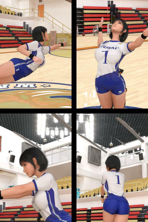 才色兼備の万能女性格闘家 霧島 愛唯のVolleyBallユニーフォーム写真集-02 画像2