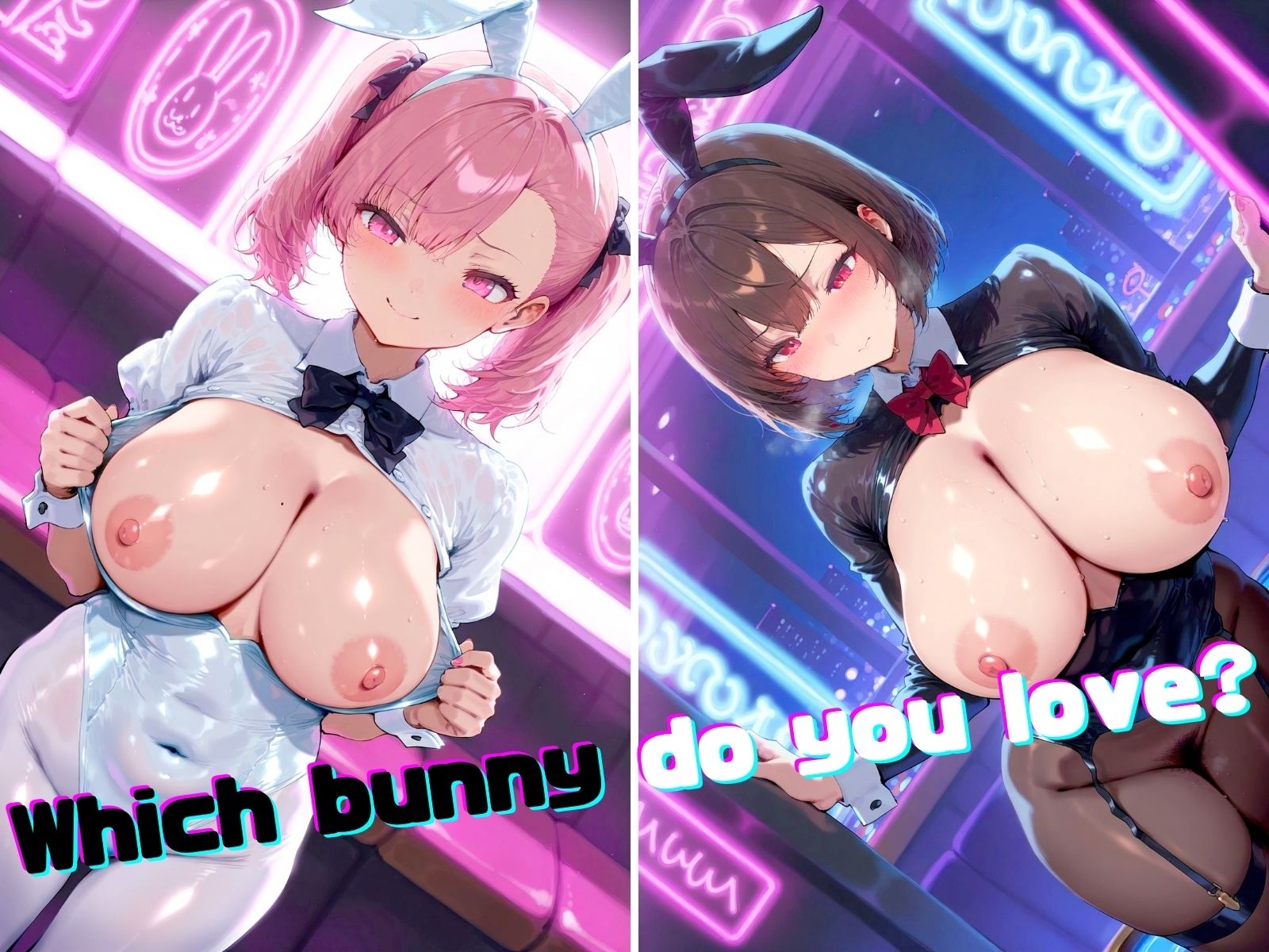 Bunny Bunny（バニーバニー）白バニーと黒バニーのエッチなサービス 画像1