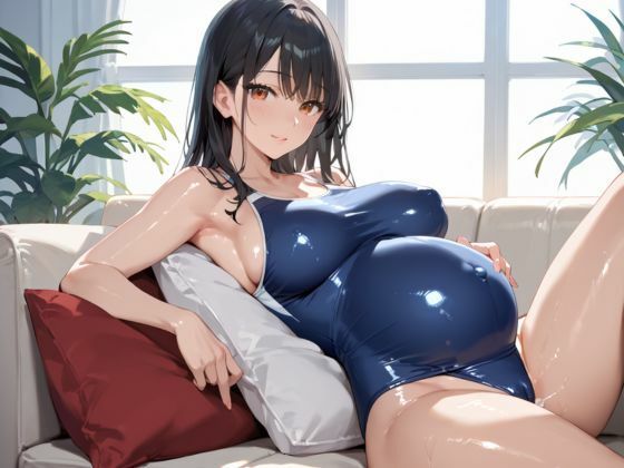 ボテ腹妊婦とコスプレS●X 画像2