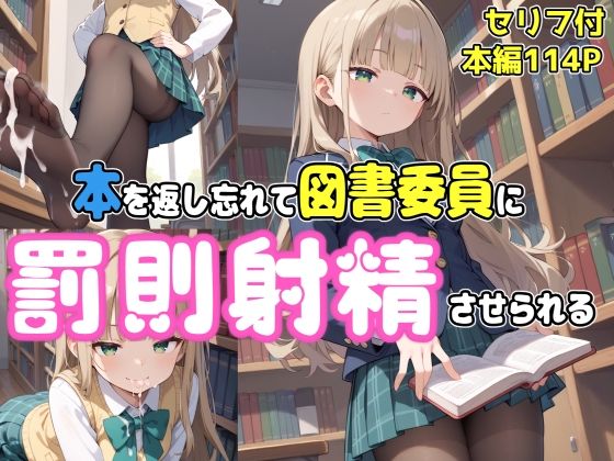 本を返し忘れて図書委員に罰則射精させられる