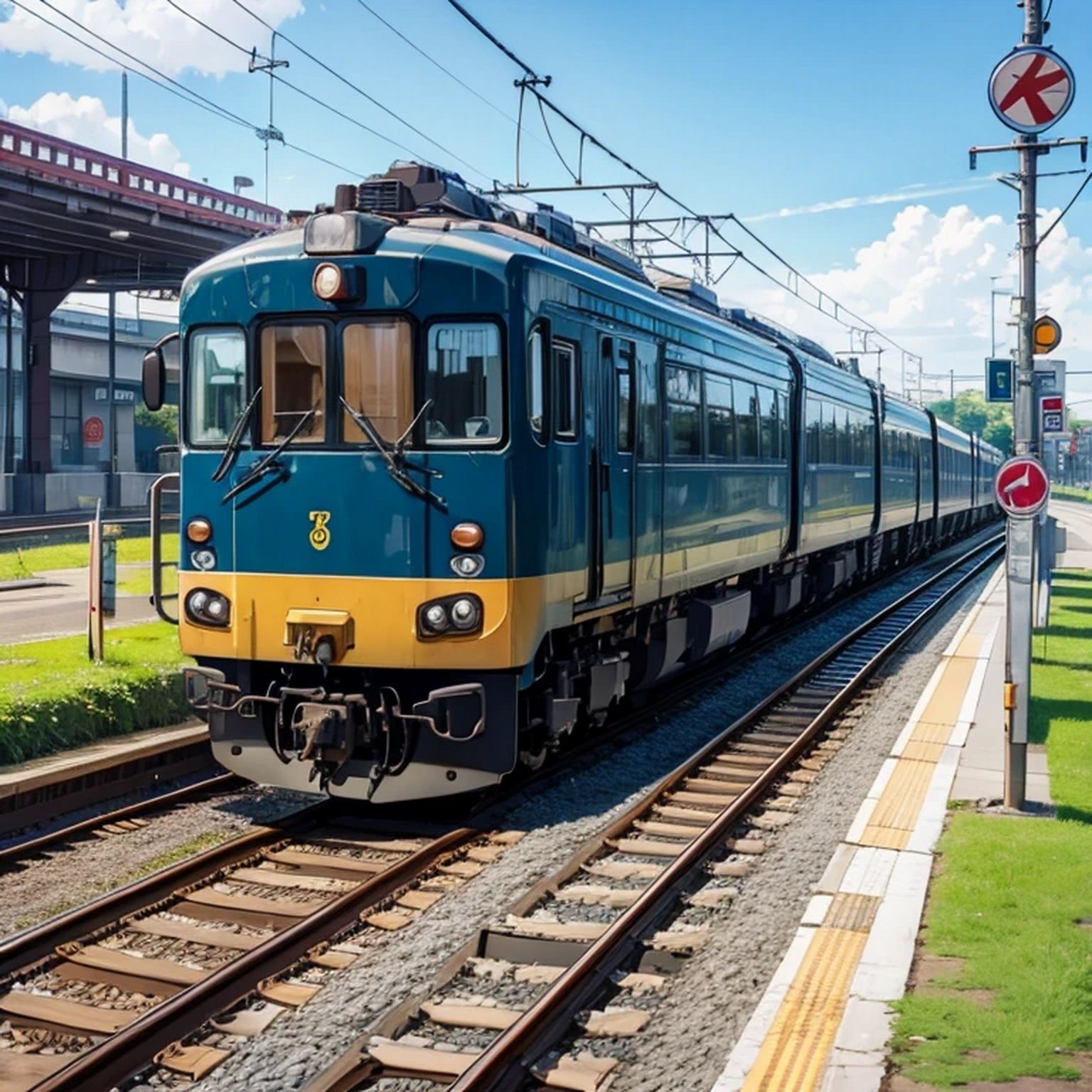 電車・機関車  背景素材 画像1