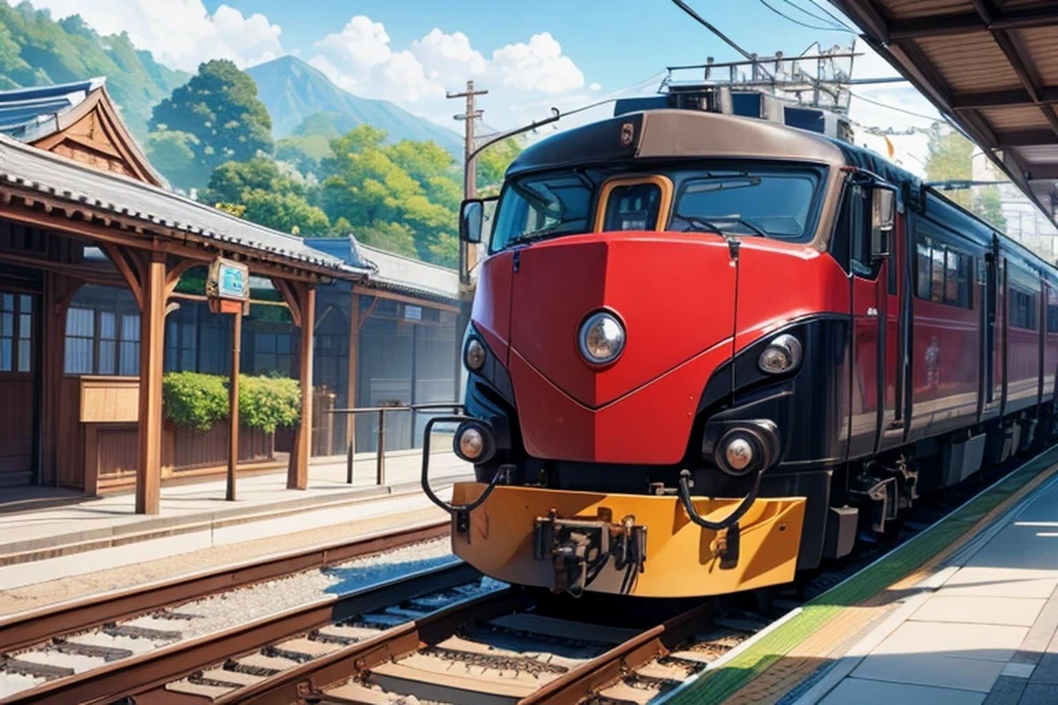 電車・機関車  背景素材 画像2