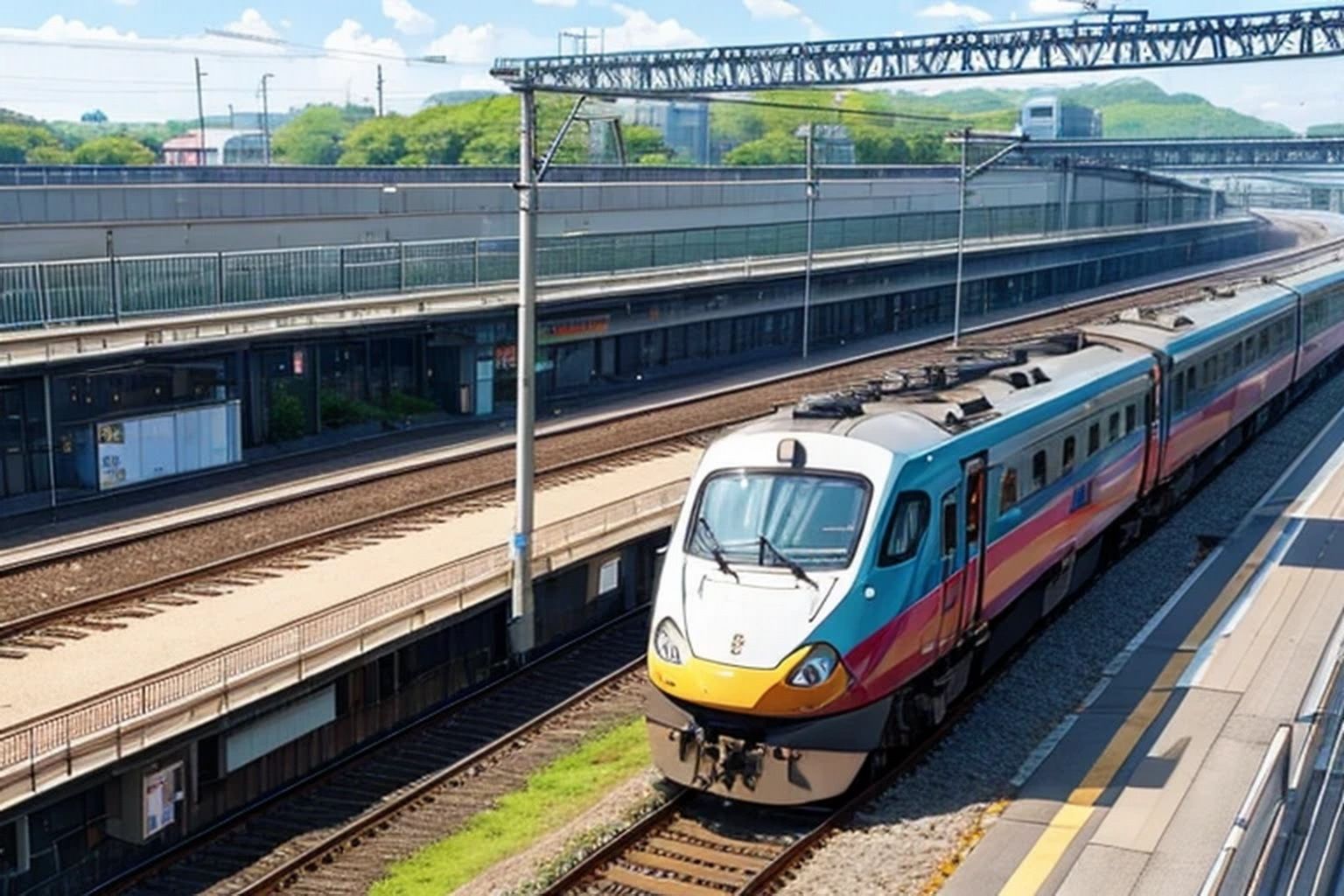 電車・機関車  背景素材 画像3