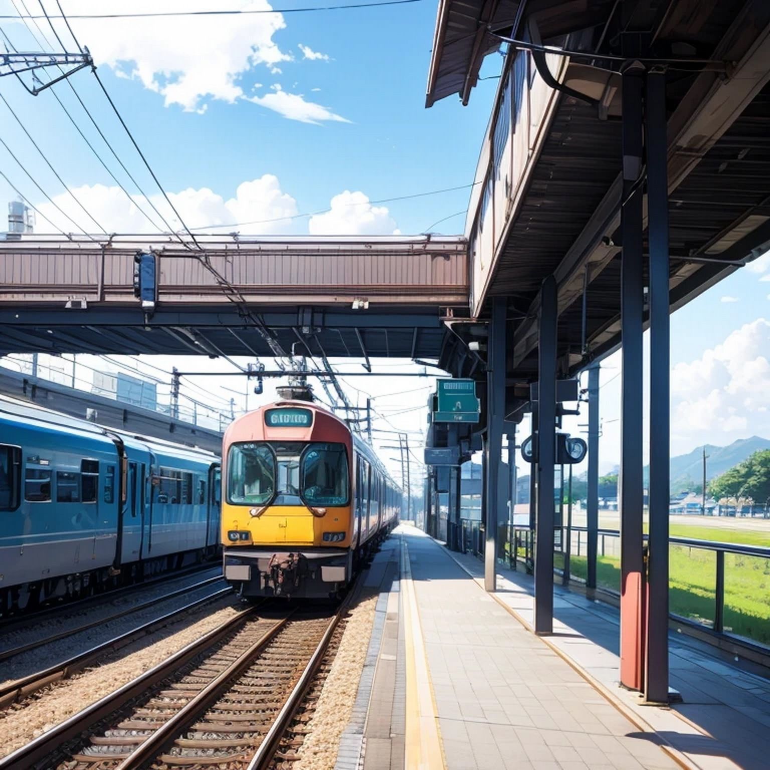 電車・機関車  背景素材 画像6