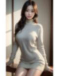 AIグラビア写真集  タートルネック美女 画像3